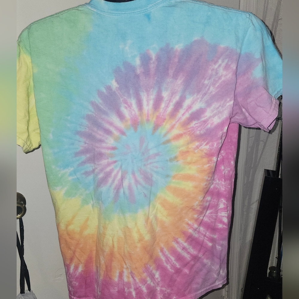 Colorful Tie-Dye Kids Shirt with Greatful Dead Dancing Bears - Picture 2 of 4
